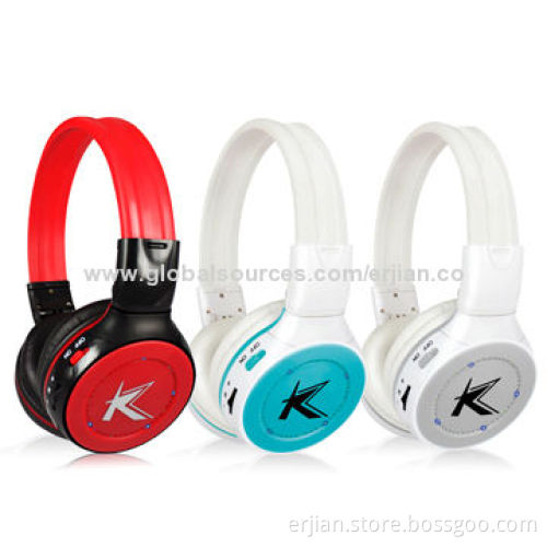 4-in-1 Bluetooth Headphones with TF Card Slot, FM Radio, OEM Orders Welcomed